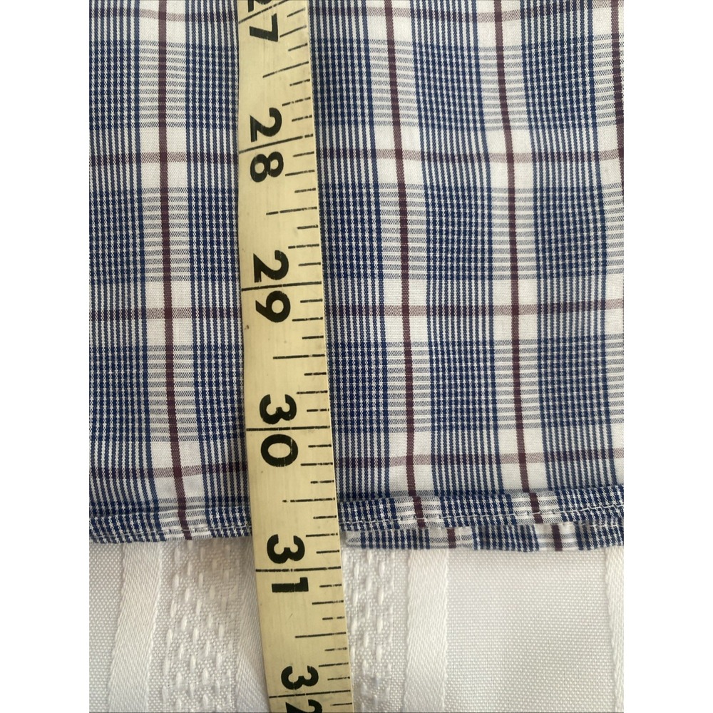 Tommy Hilfiger Regular Fit Mens Size Medium 15-15.5 Button Up Casual Dress Navy - Picture 5 of 5
